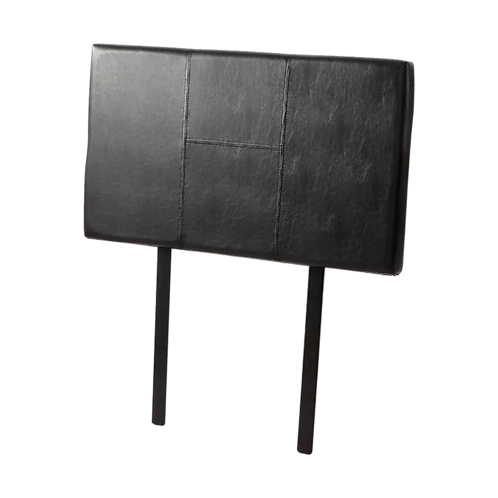 PU Leather Single Bed Headboard Bedhead - Black - Mekamart Australia