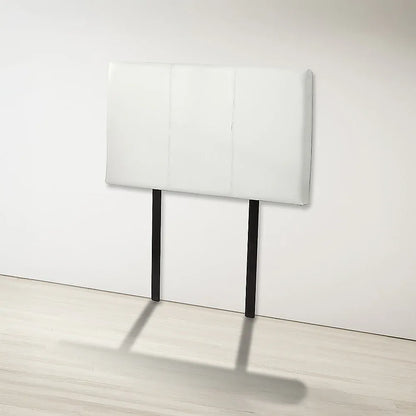 PU Leather Single Bed Headboard Bedhead - White - Mekamart Australia