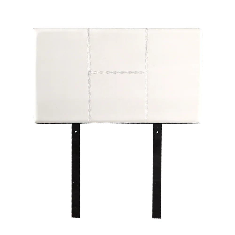 PU Leather Single Bed Headboard Bedhead - White - Mekamart Australia
