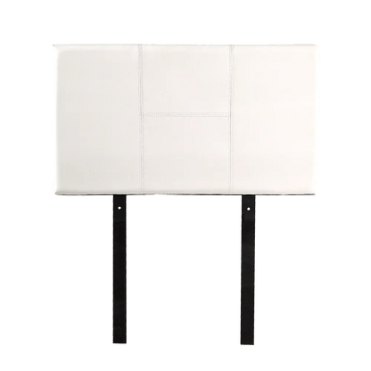 PU Leather Single Bed Headboard Bedhead - White - Mekamart Australia