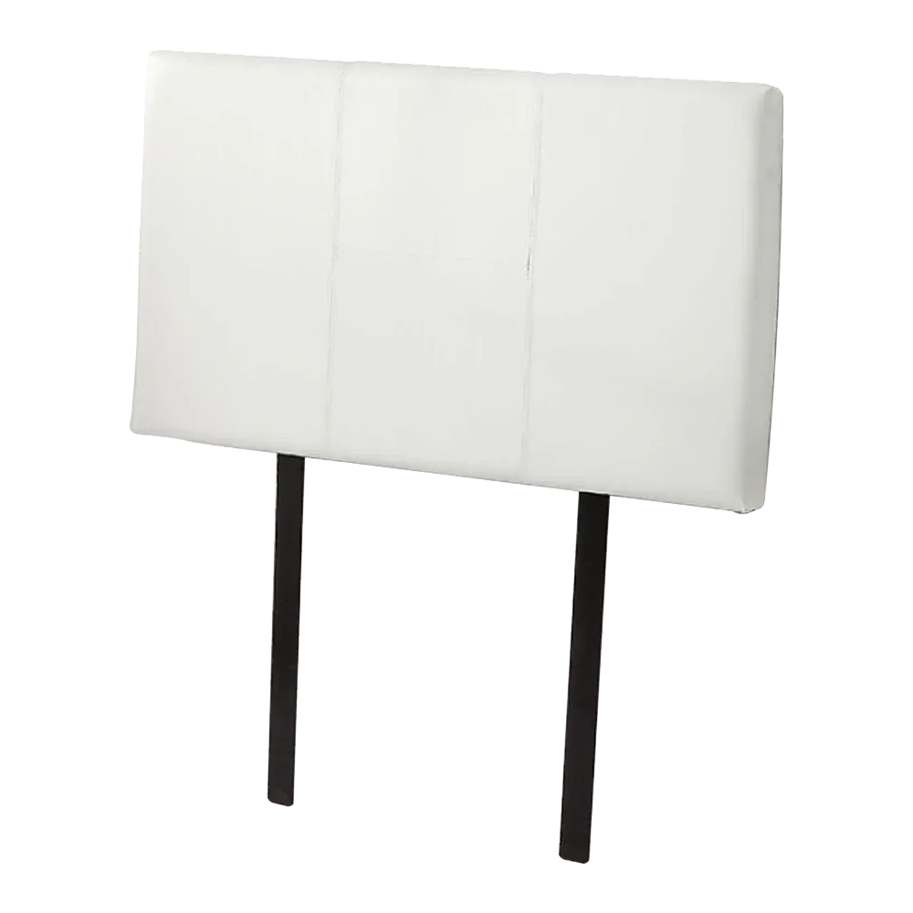 PU Leather Single Bed Headboard Bedhead - White - Mekamart Australia