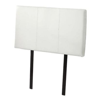 PU Leather Single Bed Headboard Bedhead - White - Mekamart Australia