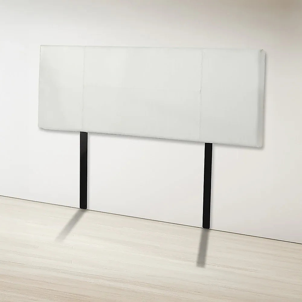 PU Leather Queen Bed Headboard Bedhead - White - Mekamart Australia