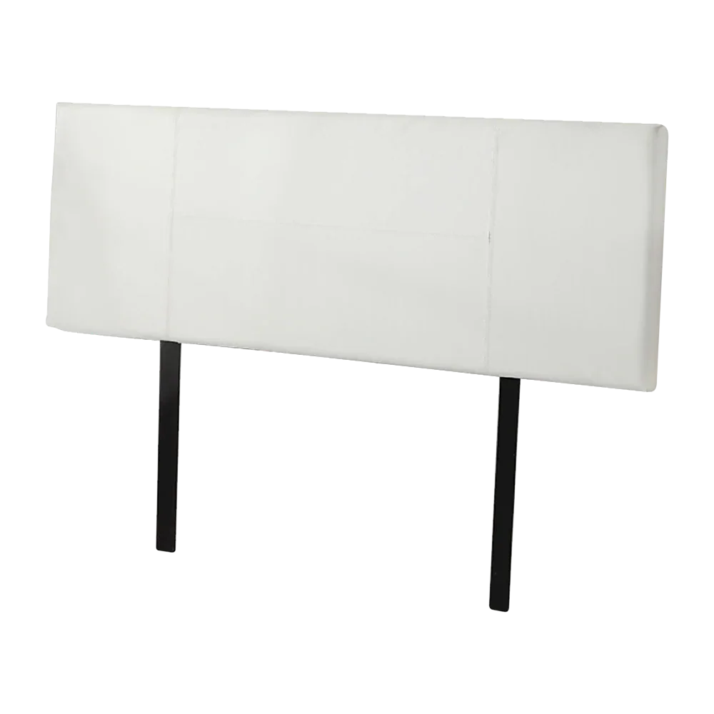 PU Leather Queen Bed Headboard Bedhead - White - Mekamart Australia