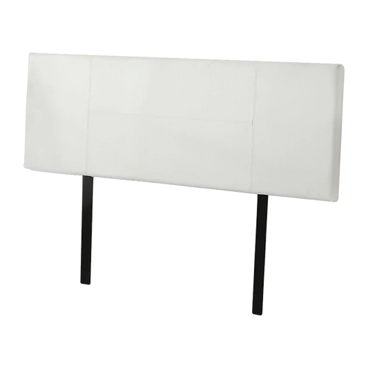 PU Leather Queen Bed Headboard Bedhead - White - Mekamart Australia