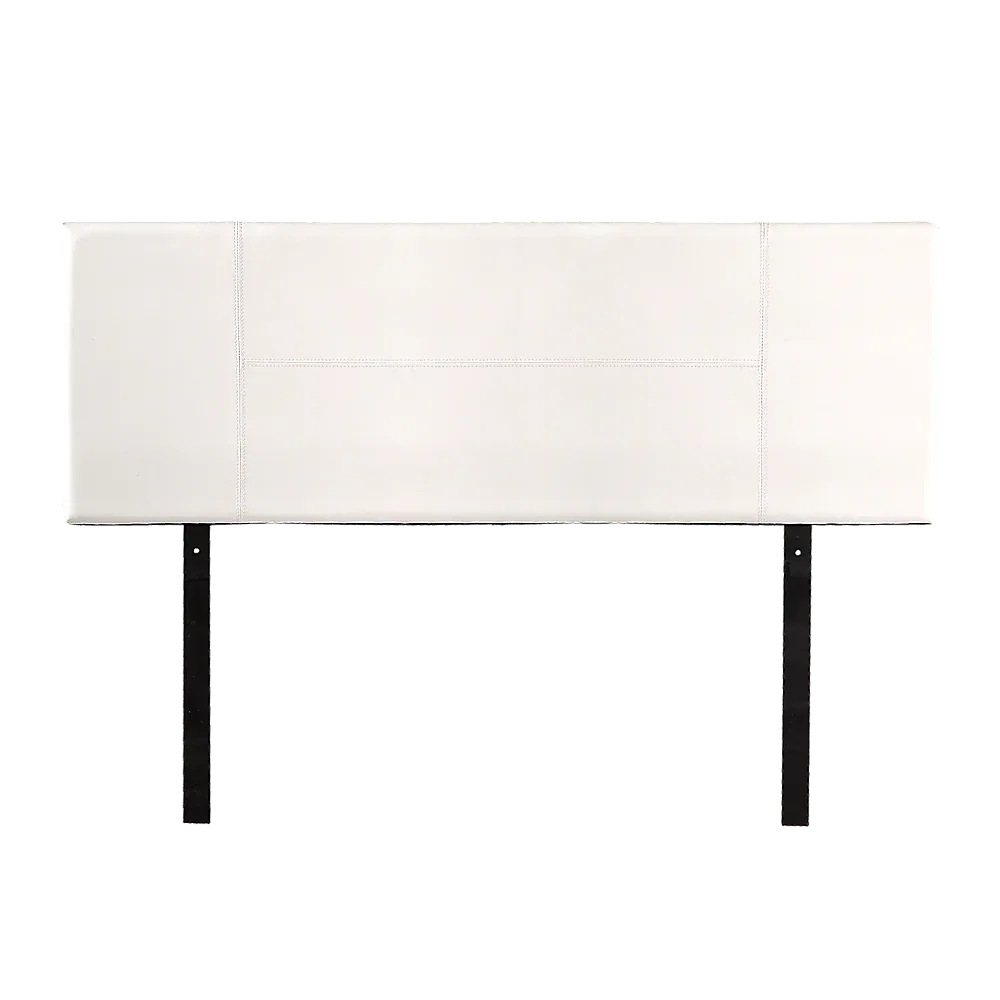 PU Leather Queen Bed Headboard Bedhead - White - Mekamart Australia