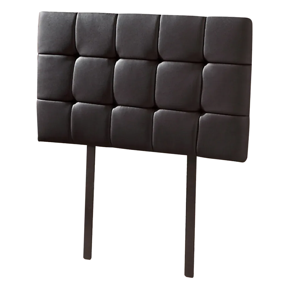 PU Leather Single Bed Deluxe Headboard Bedhead - Black - Mekamart Australia