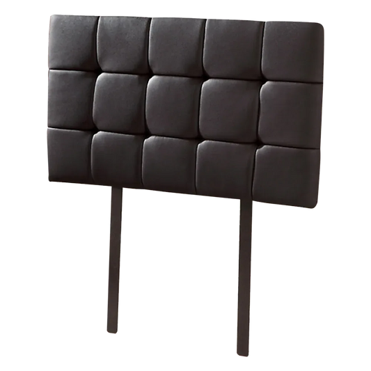 PU Leather Single Bed Deluxe Headboard Bedhead - Black - Mekamart Australia