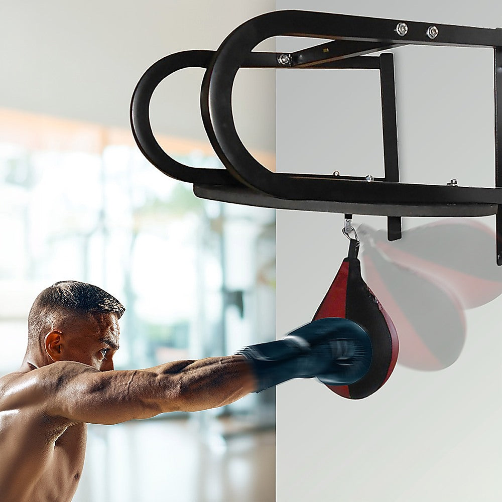 Speedball with Wall Frame – Boxing Punching Bag Training Set for Home Gym