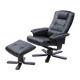 PU Leather Massage Chair Recliner Ottoman Lounge Remote - Mekamart Australia