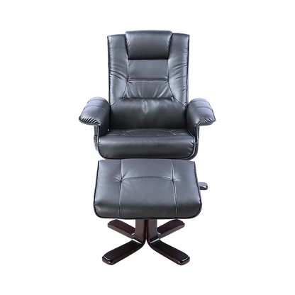 PU Leather Massage Chair Recliner Ottoman Lounge Remote - Mekamart Australia