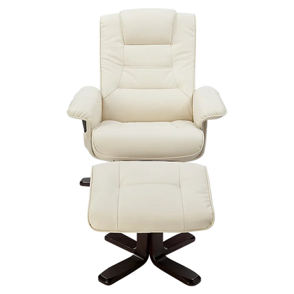 PU Leather Massage Chair Recliner Ottoman Lounge Remote - Mekamart Australia