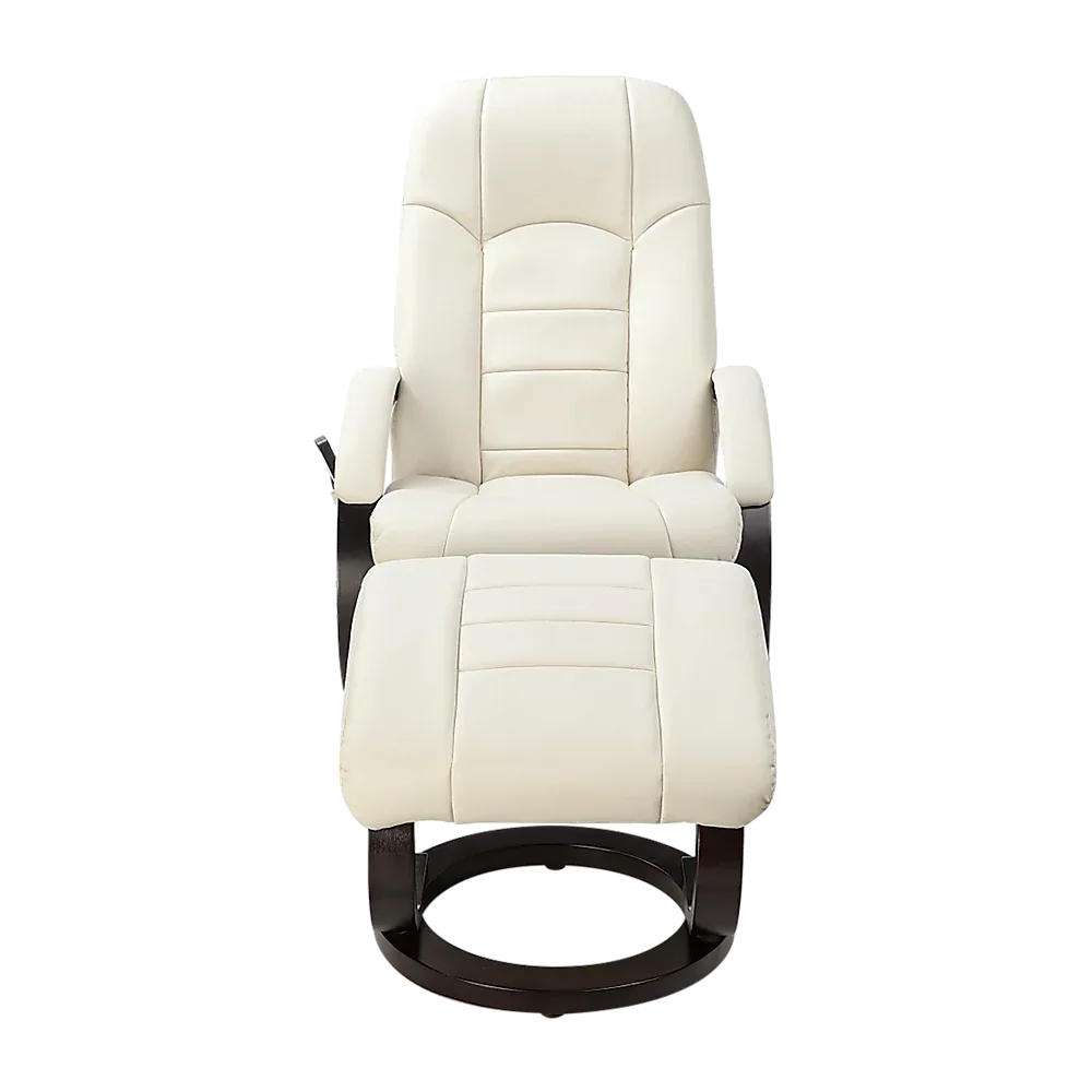PU Leather Deluxe Massage Chair Recliner Ottoman Lounge Remote - Mekamart Australia