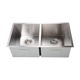 820x457mm Handmade Stainless Steel Undermount / Topmount Kitchen Laundry Sink with Waste - Mekamart Australia