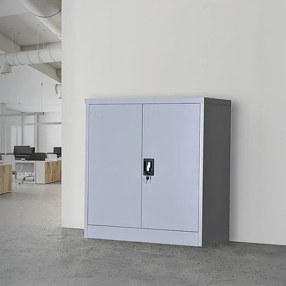 Two-Door Shelf Office Gym Filing Storage Locker Cabinet Safe - Mekamart Australia