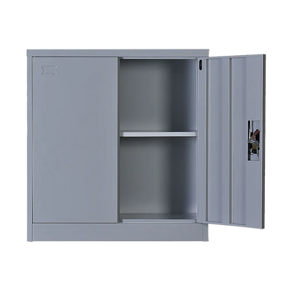 Two-Door Shelf Office Gym Filing Storage Locker Cabinet Safe - Mekamart Australia