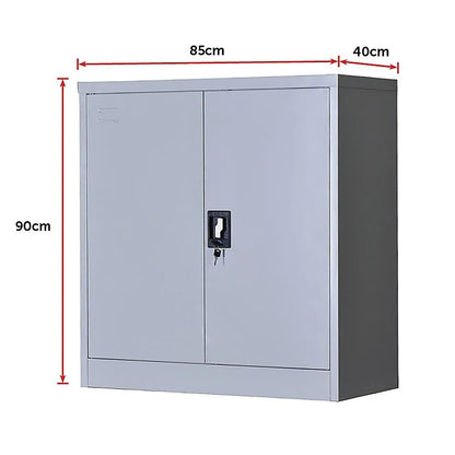 Two-Door Shelf Office Gym Filing Storage Locker Cabinet Safe - Mekamart Australia