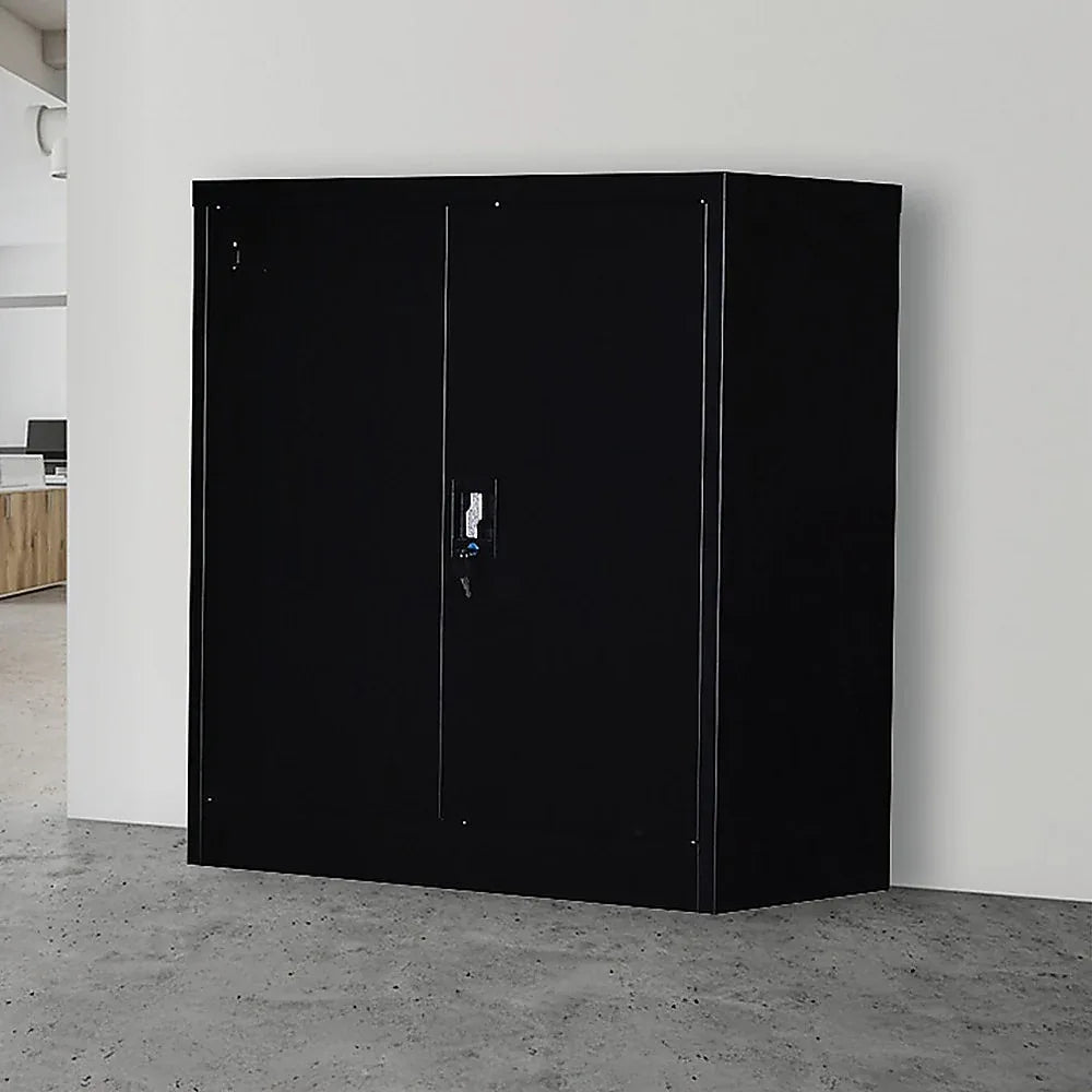 Two-Door Shelf Office Gym Filing Storage Locker Cabinet Safe - Mekamart Australia