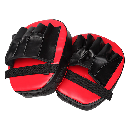 2 x Thai Boxing Punch Focus Gloves Kit Training Red & Black Pads