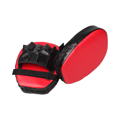2 x Thai Boxing Punch Focus Gloves Kit Training Red & Black Pads