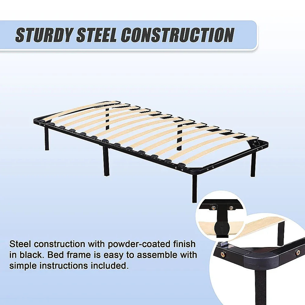 Single Metal Bed Frame - Bedroom Furniture - Mekamart Australia