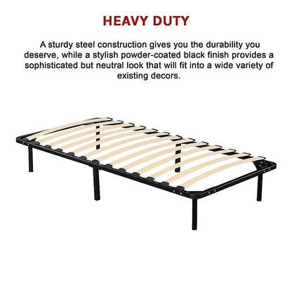 Single Metal Bed Frame - Bedroom Furniture - Mekamart Australia