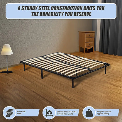 Queen Metal Bed Frame - Bedroom Furniture - Mekamart Australia