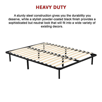 Queen Metal Bed Frame - Bedroom Furniture - Mekamart Australia