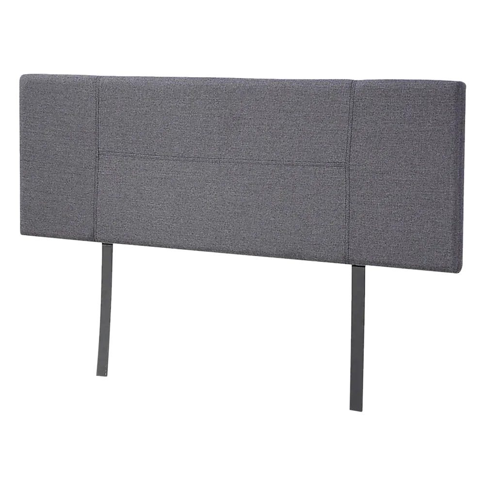 Linen Fabric Queen Bed Headboard Bedhead - Grey - Mekamart Australia