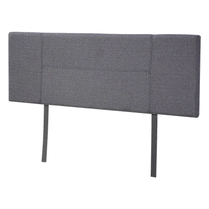 Linen Fabric Queen Bed Headboard Bedhead - Grey - Mekamart Australia