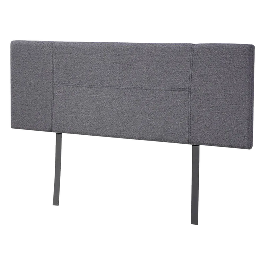 Linen Fabric Queen Bed Headboard Bedhead - Grey - Mekamart Australia