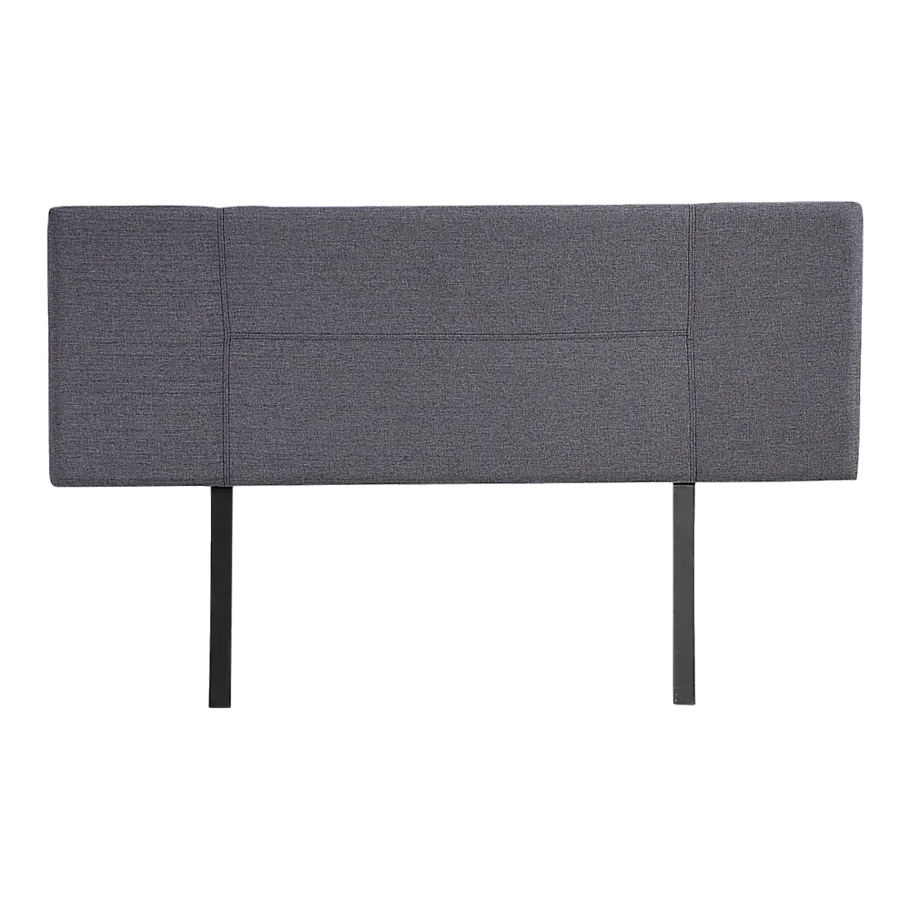 Linen Fabric Queen Bed Headboard Bedhead - Grey - Mekamart Australia