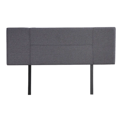 Linen Fabric Queen Bed Headboard Bedhead - Grey - Mekamart Australia