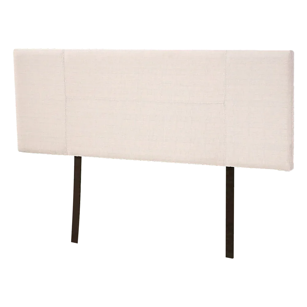 Linen Fabric Queen Bed Headboard Bedhead - Beige - Mekamart Australia
