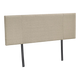 Linen Fabric Double Bed Headboard Bedhead - Beige - Mekamart Australia