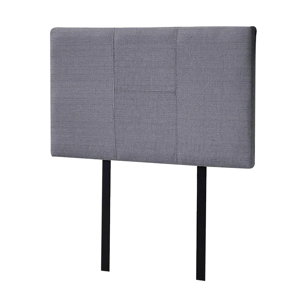 Linen Fabric Single Bed Headboard Bedhead - Grey - Mekamart Australia