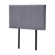 Linen Fabric Single Bed Headboard Bedhead - Grey - Mekamart Australia