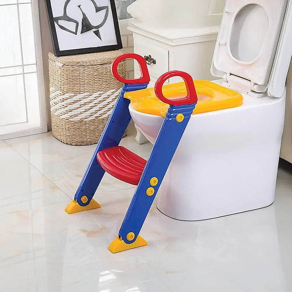 Kids Toilet Ladder Toddler Potty Training Seat - Mekamart Australia