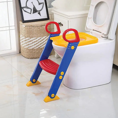 Kids Toilet Ladder Toddler Potty Training Seat - Mekamart Australia