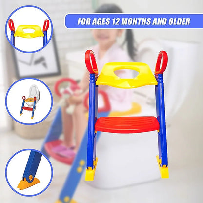 Kids Toilet Ladder Toddler Potty Training Seat - Mekamart Australia