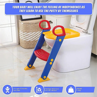 Kids Toilet Ladder Toddler Potty Training Seat - Mekamart Australia