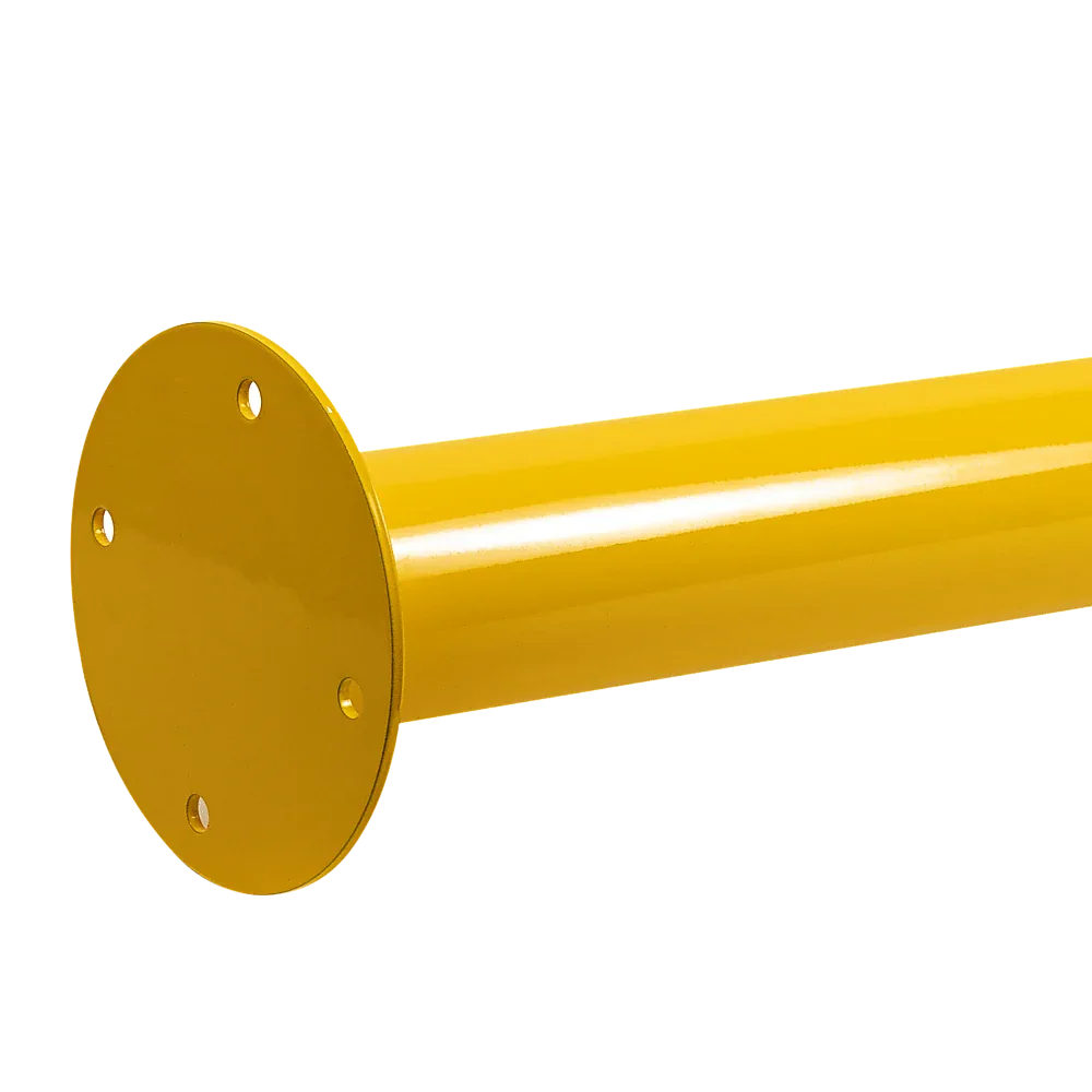 Yellow Heavy Duty Steel Bollard Post - Mekamart Australia