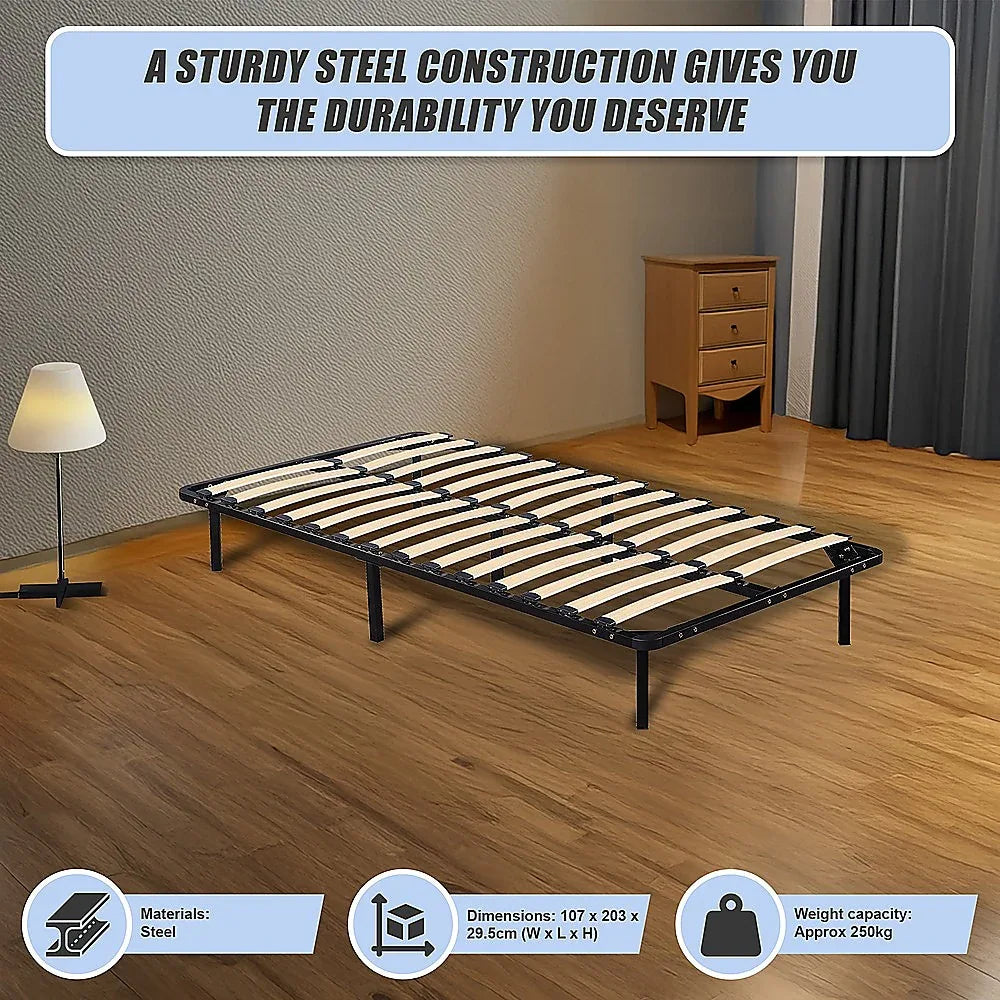 King Single Metal Bed Frame - Bedroom Furniture - Mekamart Australia
