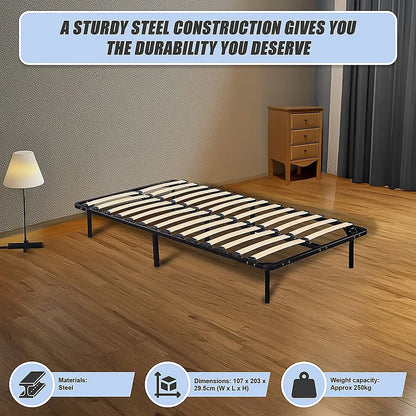 King Single Metal Bed Frame - Bedroom Furniture - Mekamart Australia
