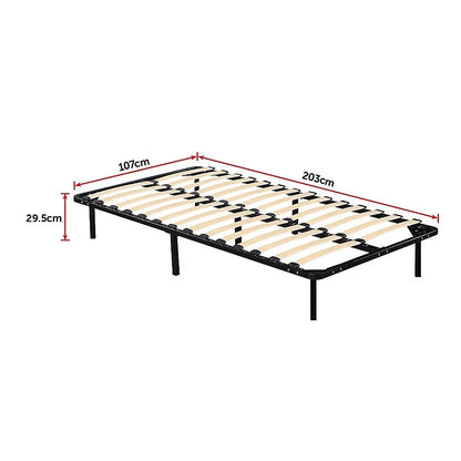King Single Metal Bed Frame - Bedroom Furniture - Mekamart Australia