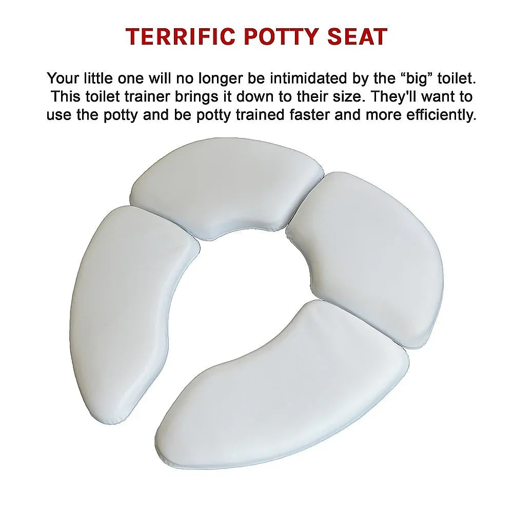 Kids Baby Toddler Travel Folding Padded Potty Seat Cushion Toilet Training - Mekamart Australia