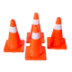 4pcs 45cm Road Traffic Cones Reflective Overlap Parking Emergency Safety Cone - Mekamart Australia