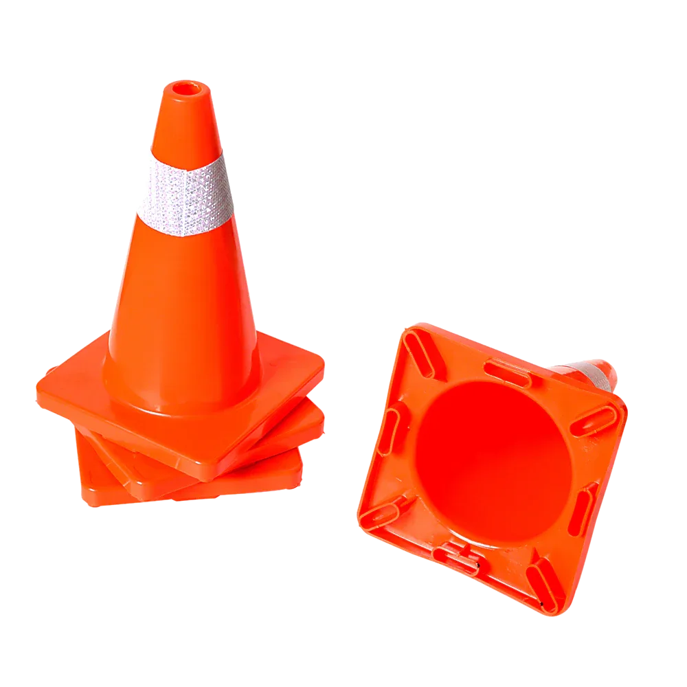 4pcs 45cm Road Traffic Cones Reflective Overlap Parking Emergency Safety Cone - Mekamart Australia