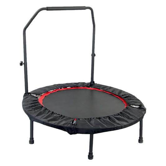 Mini Rebounder Trampoline with Adjustable Handle – Fitness Bounce Trainer - Mekamart Australia