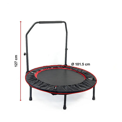 Mini Rebounder Trampoline with Adjustable Handle – Fitness Bounce Trainer - Mekamart Australia